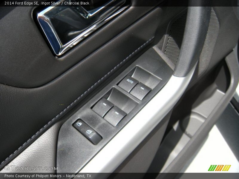 Ingot Silver / Charcoal Black 2014 Ford Edge SE