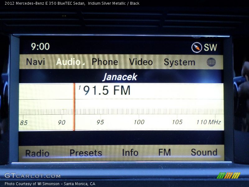 Iridium Silver Metallic / Black 2012 Mercedes-Benz E 350 BlueTEC Sedan