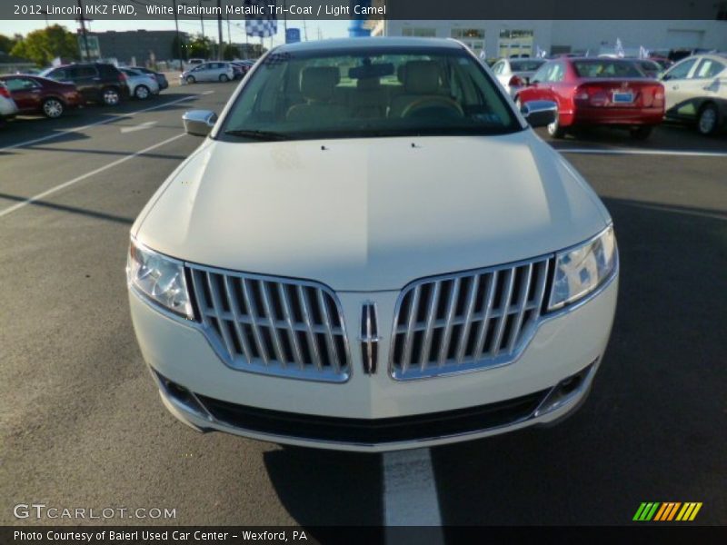 White Platinum Metallic Tri-Coat / Light Camel 2012 Lincoln MKZ FWD