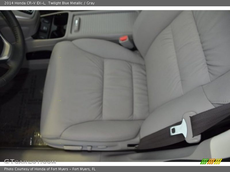 Twilight Blue Metallic / Gray 2014 Honda CR-V EX-L