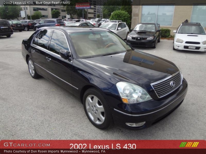 Blue Onyx Pearl / Ivory 2002 Lexus LS 430