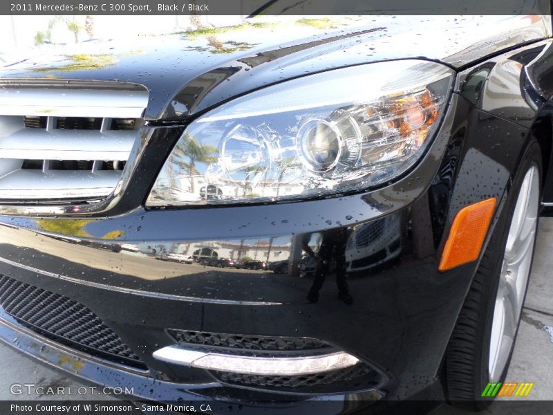 Black / Black 2011 Mercedes-Benz C 300 Sport