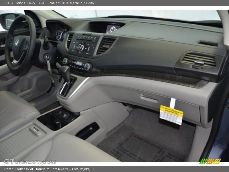 Twilight Blue Metallic / Gray 2014 Honda CR-V EX-L