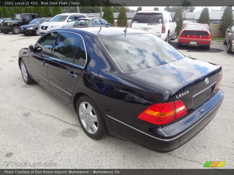 Blue Onyx Pearl / Ivory 2002 Lexus LS 430