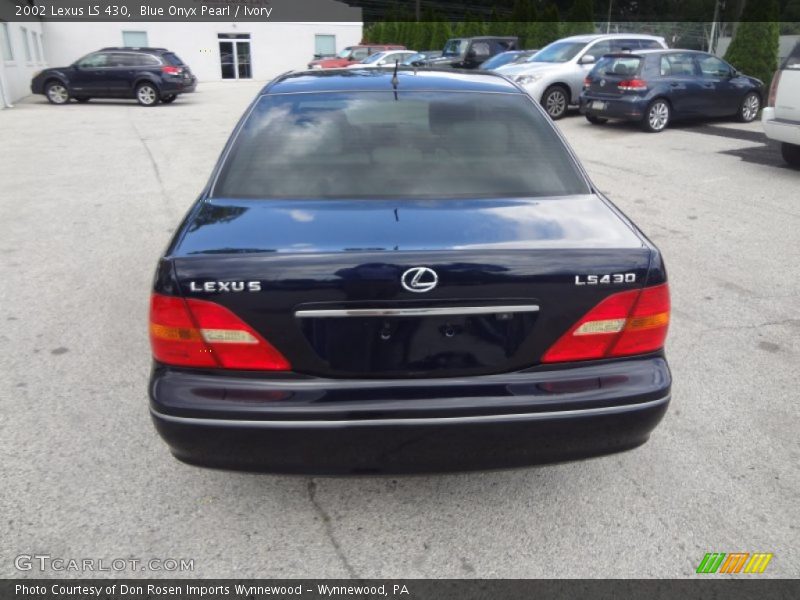 Blue Onyx Pearl / Ivory 2002 Lexus LS 430