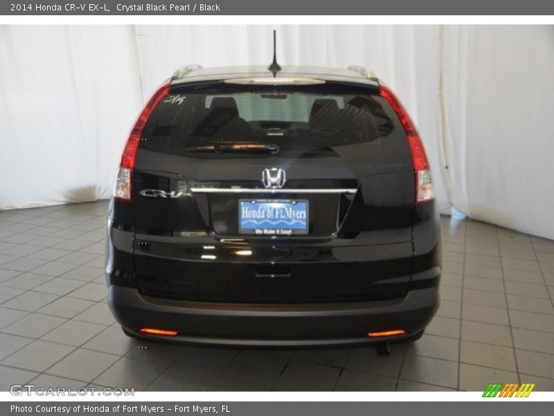 Crystal Black Pearl / Black 2014 Honda CR-V EX-L