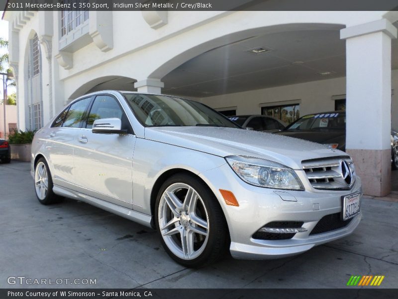 Iridium Silver Metallic / Grey/Black 2011 Mercedes-Benz C 350 Sport
