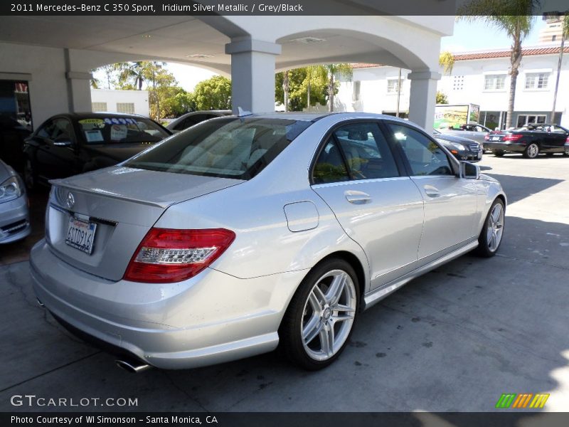 Iridium Silver Metallic / Grey/Black 2011 Mercedes-Benz C 350 Sport
