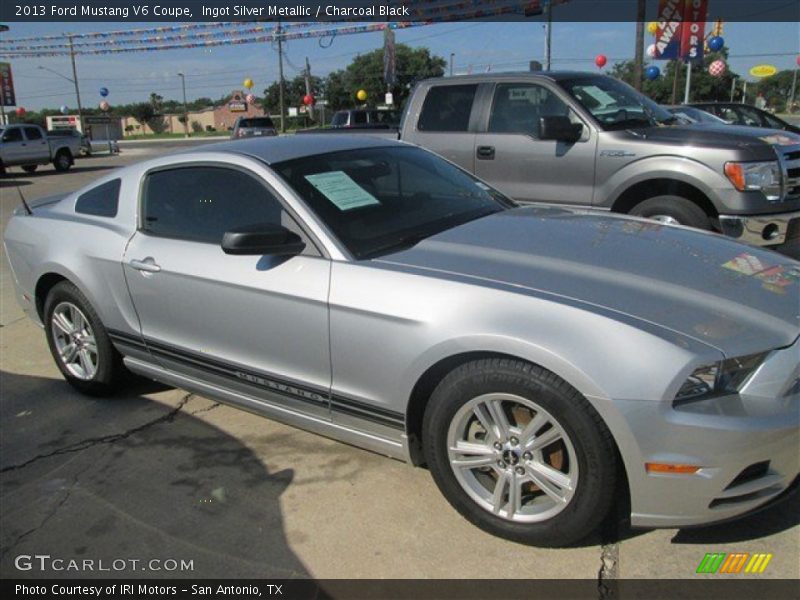 Ingot Silver Metallic / Charcoal Black 2013 Ford Mustang V6 Coupe