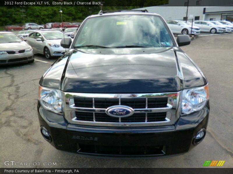 Ebony Black / Charcoal Black 2012 Ford Escape XLT V6