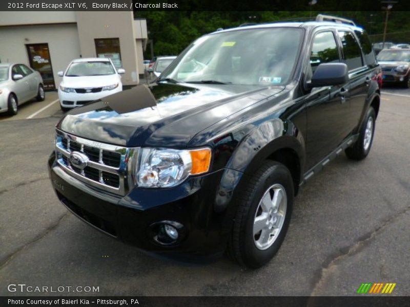 Ebony Black / Charcoal Black 2012 Ford Escape XLT V6