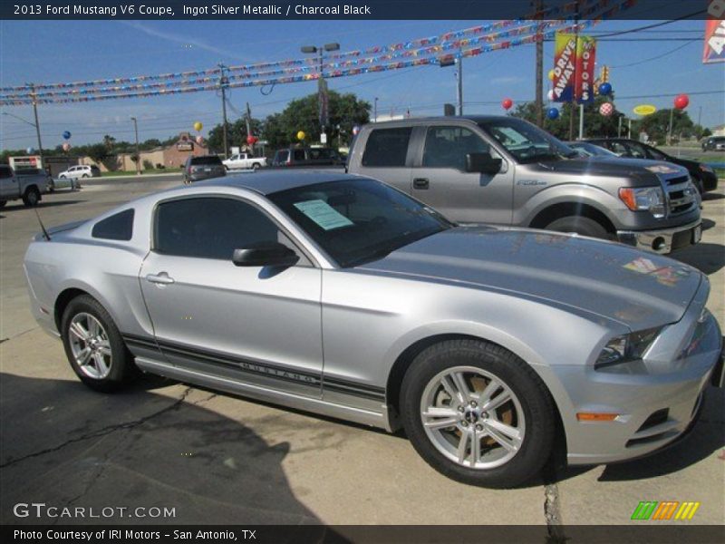 Ingot Silver Metallic / Charcoal Black 2013 Ford Mustang V6 Coupe