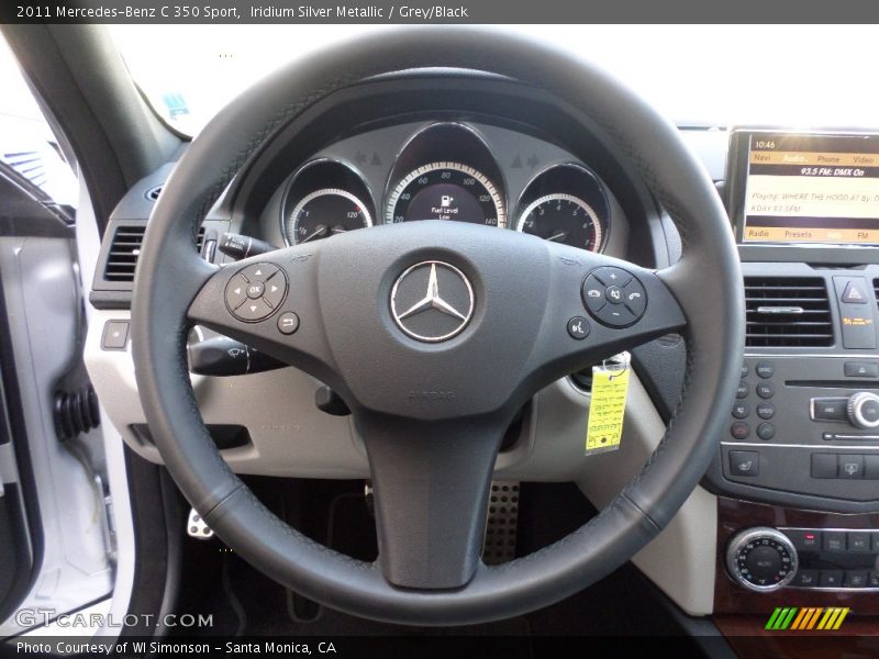 Iridium Silver Metallic / Grey/Black 2011 Mercedes-Benz C 350 Sport