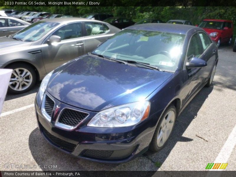 Midnight Blue Metallic / Ebony 2010 Pontiac G6 Sedan