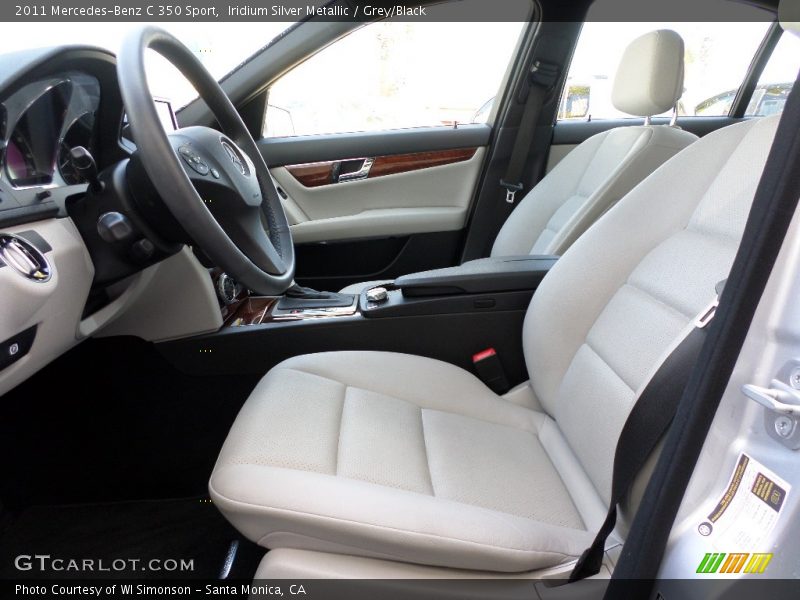 Iridium Silver Metallic / Grey/Black 2011 Mercedes-Benz C 350 Sport
