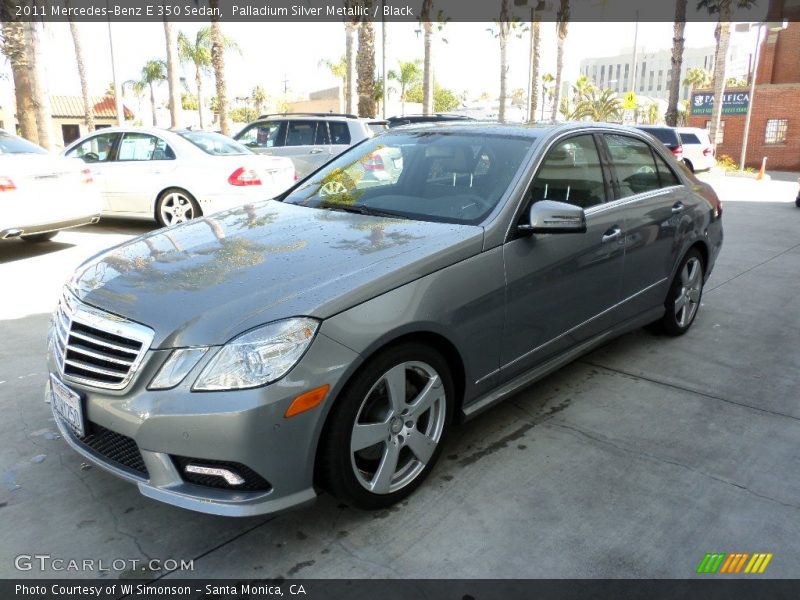 Palladium Silver Metallic / Black 2011 Mercedes-Benz E 350 Sedan
