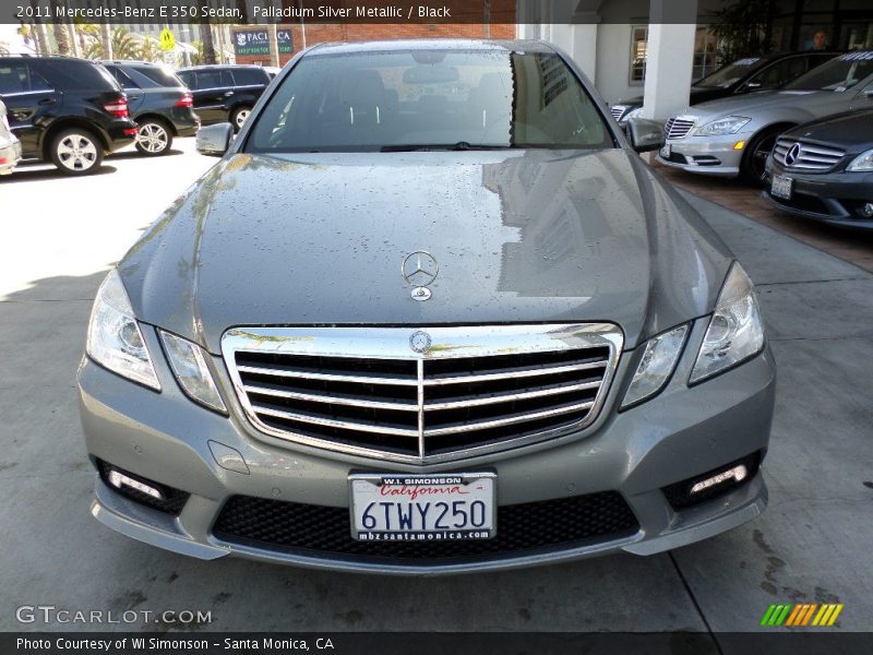 Palladium Silver Metallic / Black 2011 Mercedes-Benz E 350 Sedan