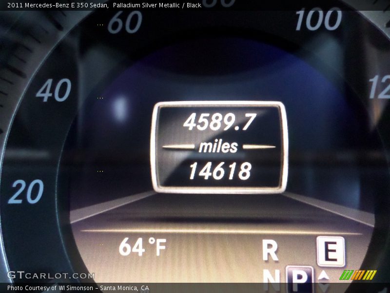 Palladium Silver Metallic / Black 2011 Mercedes-Benz E 350 Sedan
