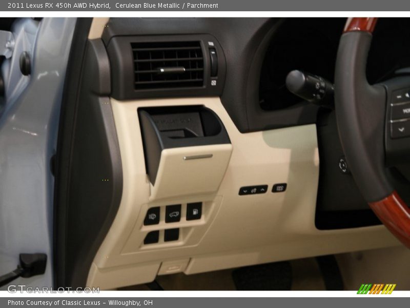 Cerulean Blue Metallic / Parchment 2011 Lexus RX 450h AWD Hybrid