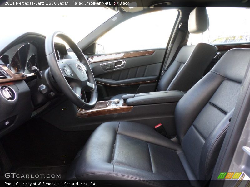 Palladium Silver Metallic / Black 2011 Mercedes-Benz E 350 Sedan