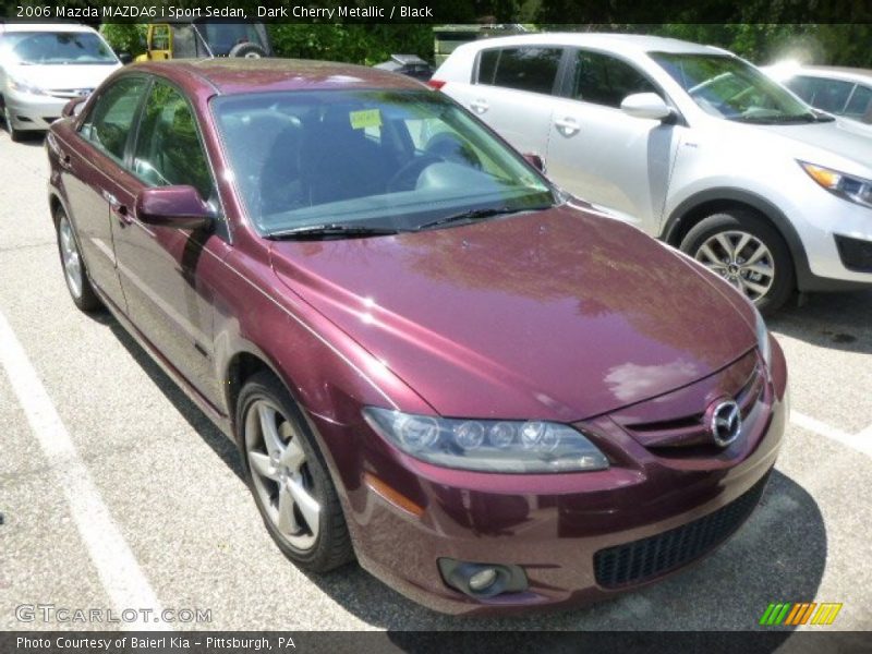 Dark Cherry Metallic / Black 2006 Mazda MAZDA6 i Sport Sedan