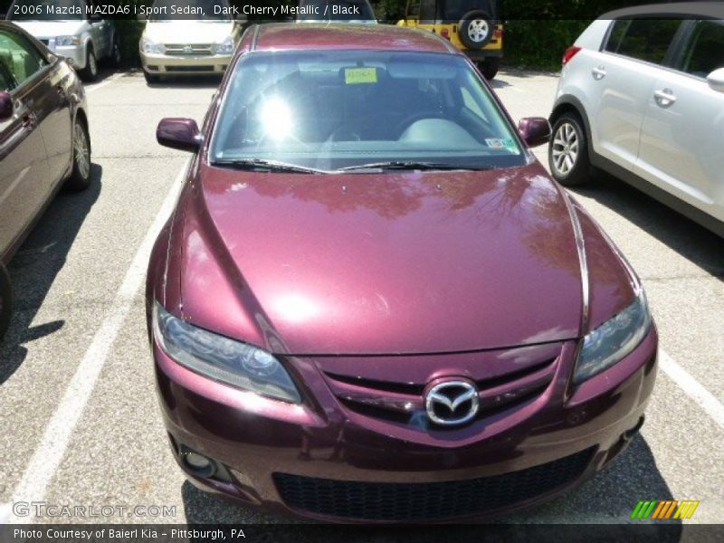 Dark Cherry Metallic / Black 2006 Mazda MAZDA6 i Sport Sedan