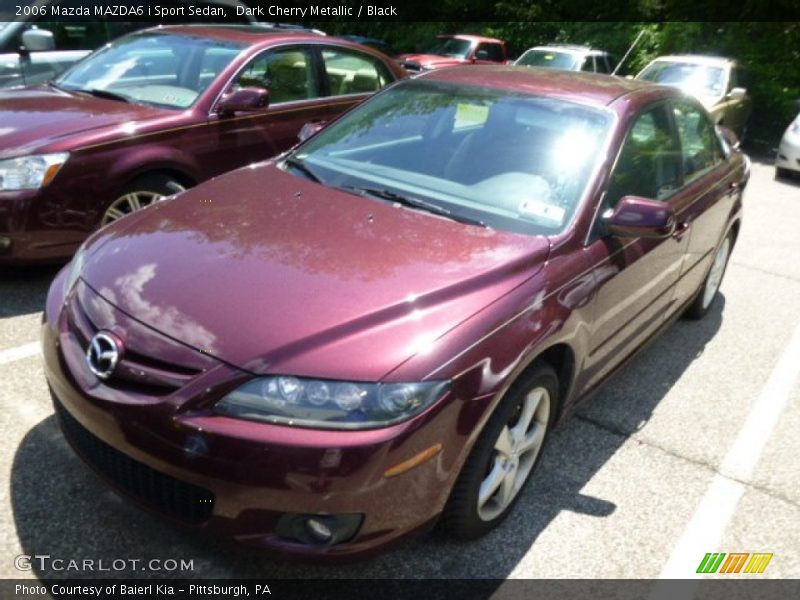 Dark Cherry Metallic / Black 2006 Mazda MAZDA6 i Sport Sedan