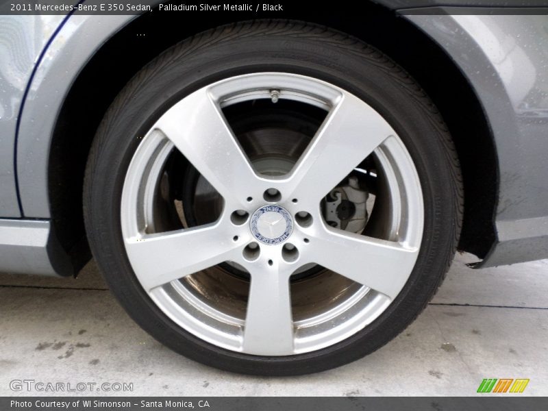 Palladium Silver Metallic / Black 2011 Mercedes-Benz E 350 Sedan