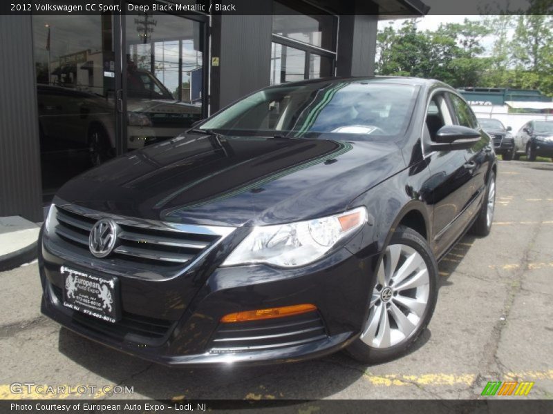 Deep Black Metallic / Black 2012 Volkswagen CC Sport