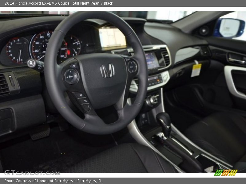 Still Night Pearl / Black 2014 Honda Accord EX-L V6 Coupe