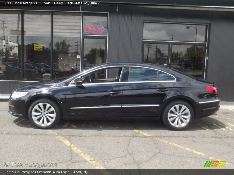 Deep Black Metallic / Black 2012 Volkswagen CC Sport