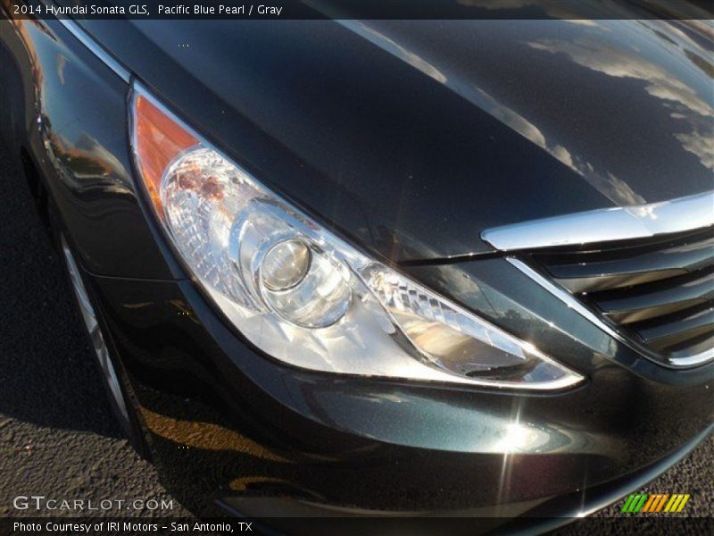 Pacific Blue Pearl / Gray 2014 Hyundai Sonata GLS