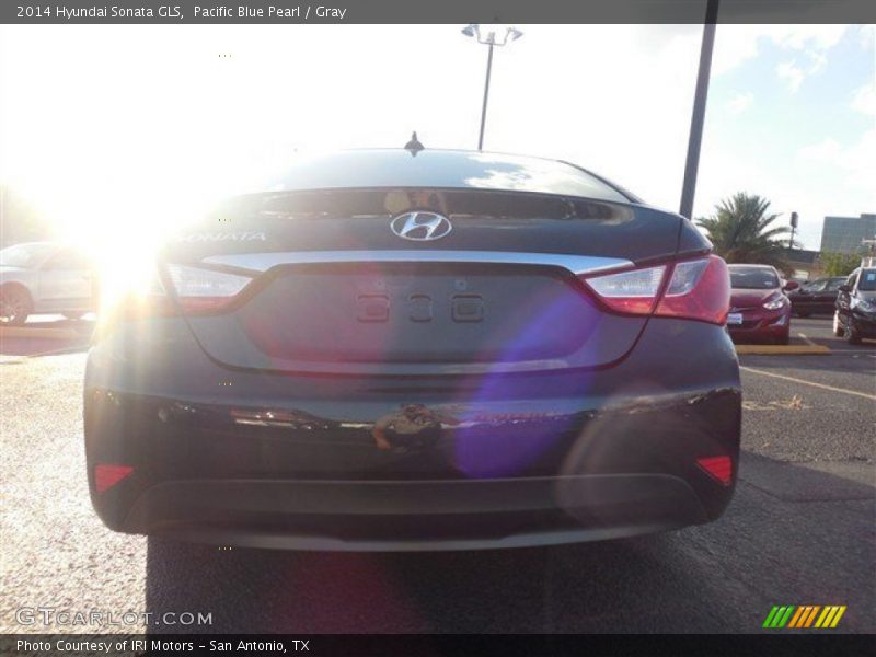 Pacific Blue Pearl / Gray 2014 Hyundai Sonata GLS