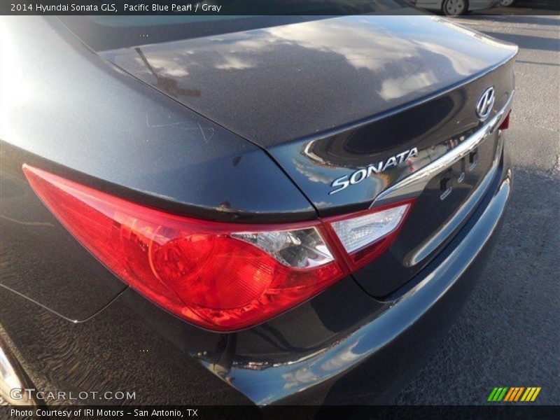 Pacific Blue Pearl / Gray 2014 Hyundai Sonata GLS