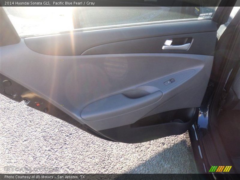 Pacific Blue Pearl / Gray 2014 Hyundai Sonata GLS