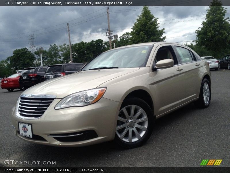 Cashmere Pearl / Black/Light Frost Beige 2013 Chrysler 200 Touring Sedan
