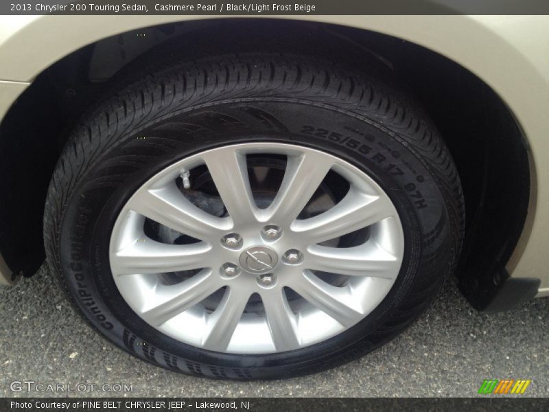 Cashmere Pearl / Black/Light Frost Beige 2013 Chrysler 200 Touring Sedan