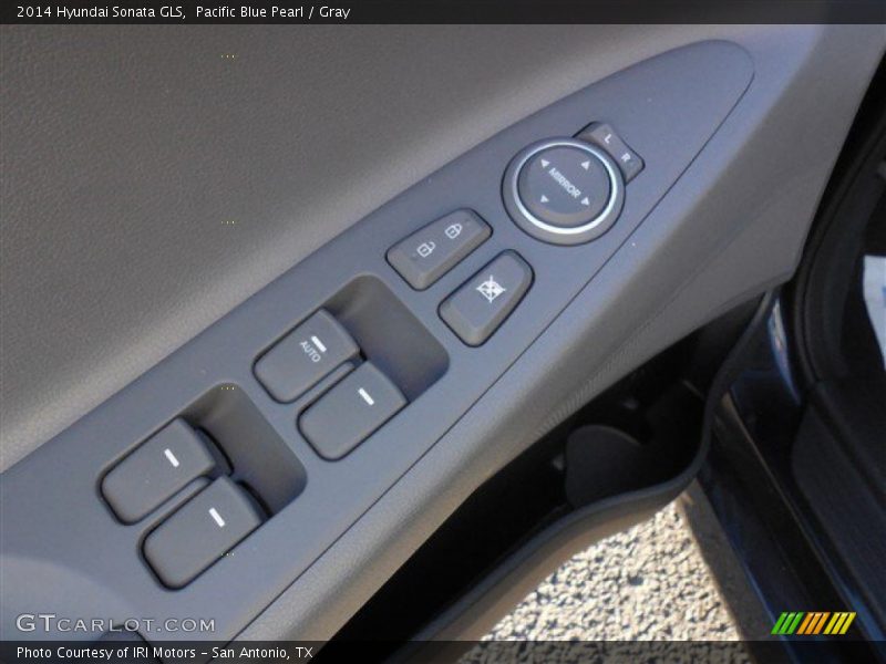 Pacific Blue Pearl / Gray 2014 Hyundai Sonata GLS