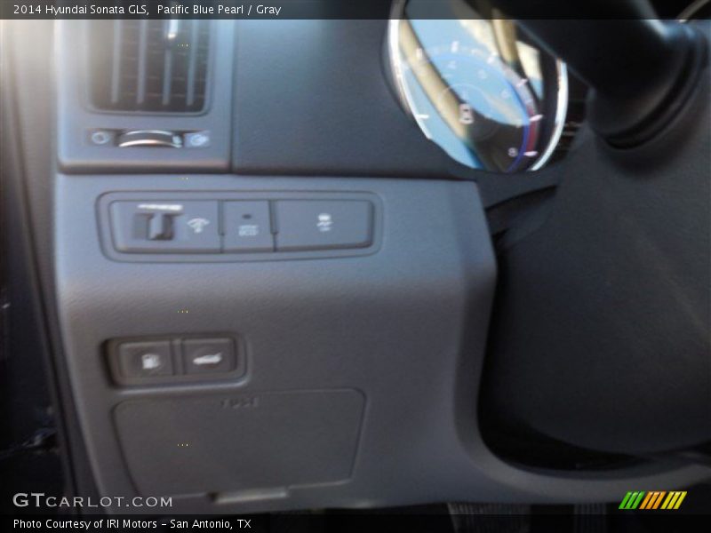 Pacific Blue Pearl / Gray 2014 Hyundai Sonata GLS