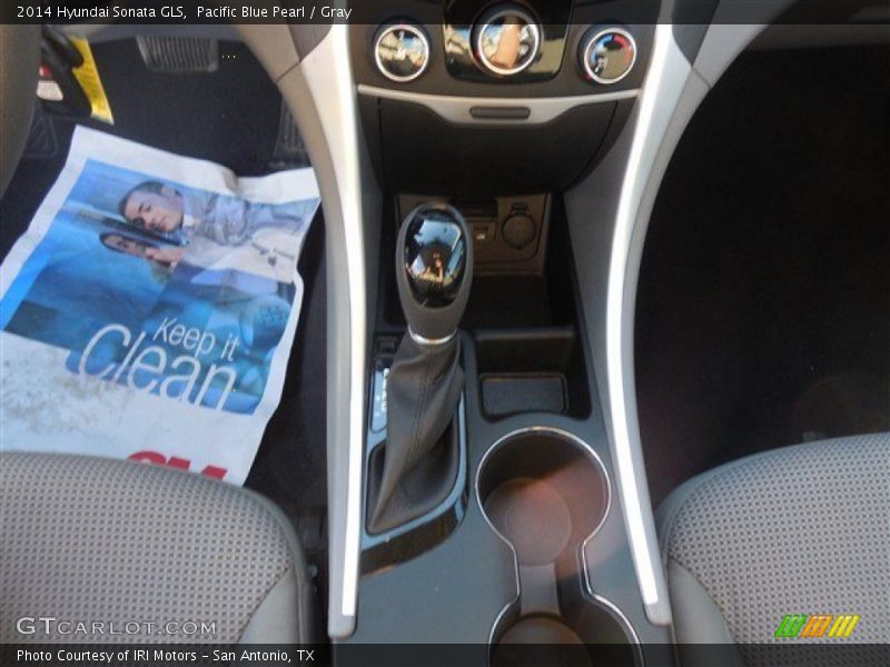 Pacific Blue Pearl / Gray 2014 Hyundai Sonata GLS