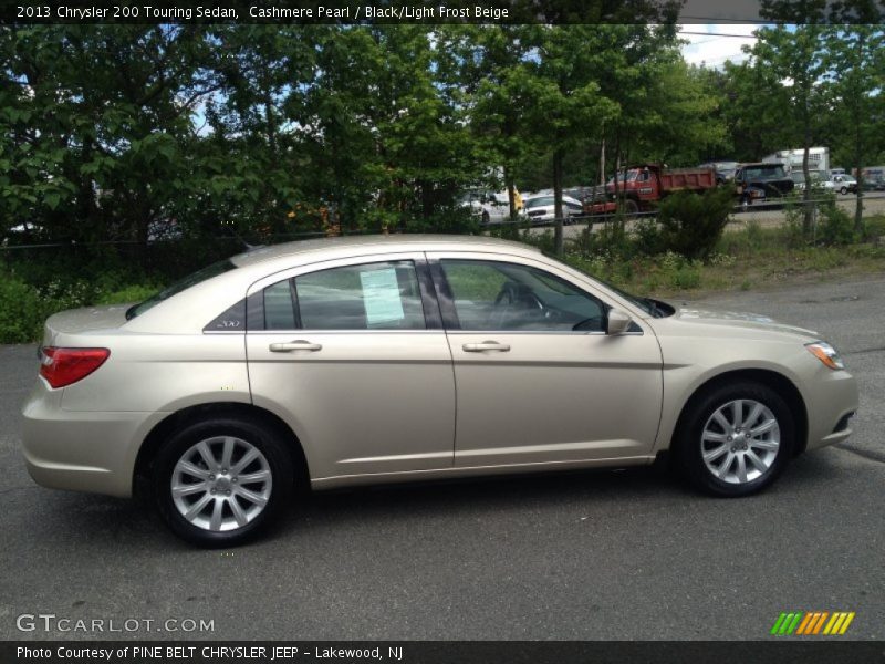 Cashmere Pearl / Black/Light Frost Beige 2013 Chrysler 200 Touring Sedan