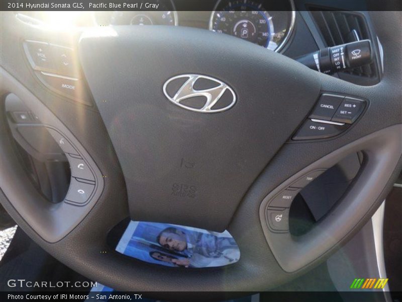 Pacific Blue Pearl / Gray 2014 Hyundai Sonata GLS
