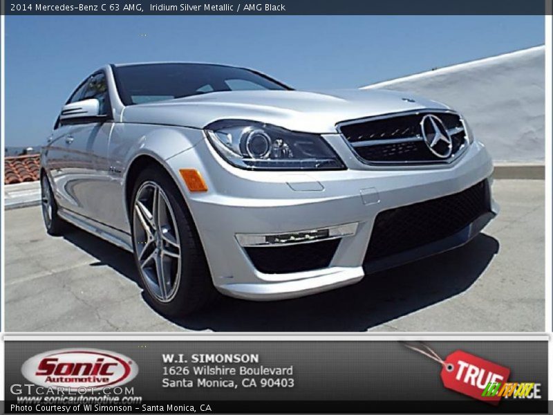 Iridium Silver Metallic / AMG Black 2014 Mercedes-Benz C 63 AMG