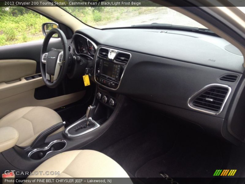 Cashmere Pearl / Black/Light Frost Beige 2013 Chrysler 200 Touring Sedan