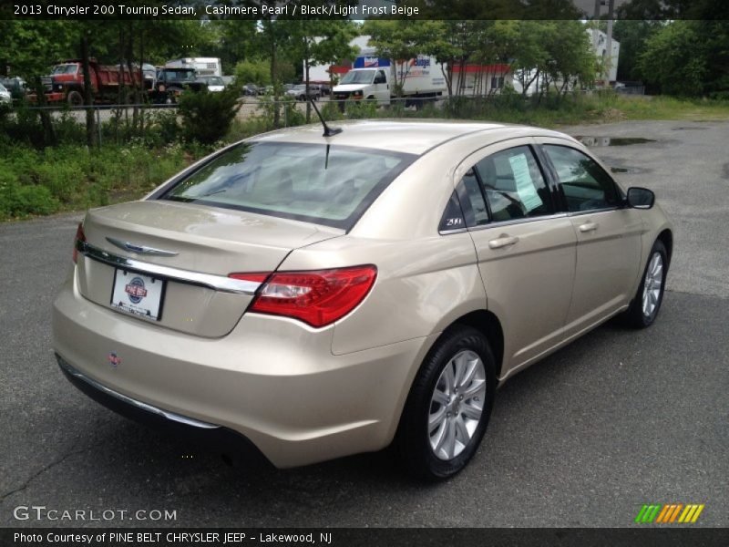 Cashmere Pearl / Black/Light Frost Beige 2013 Chrysler 200 Touring Sedan