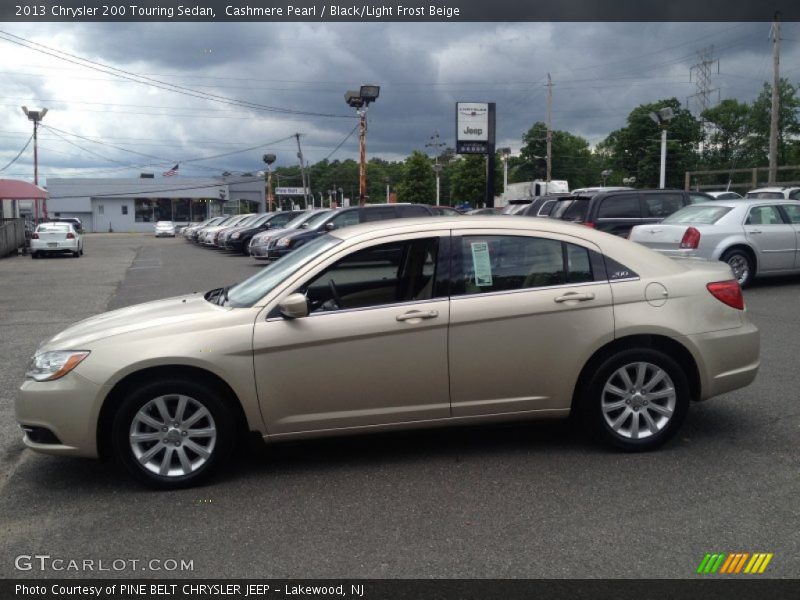 Cashmere Pearl / Black/Light Frost Beige 2013 Chrysler 200 Touring Sedan