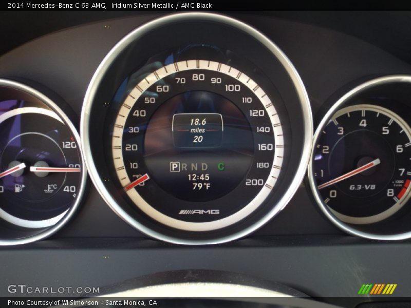 Iridium Silver Metallic / AMG Black 2014 Mercedes-Benz C 63 AMG