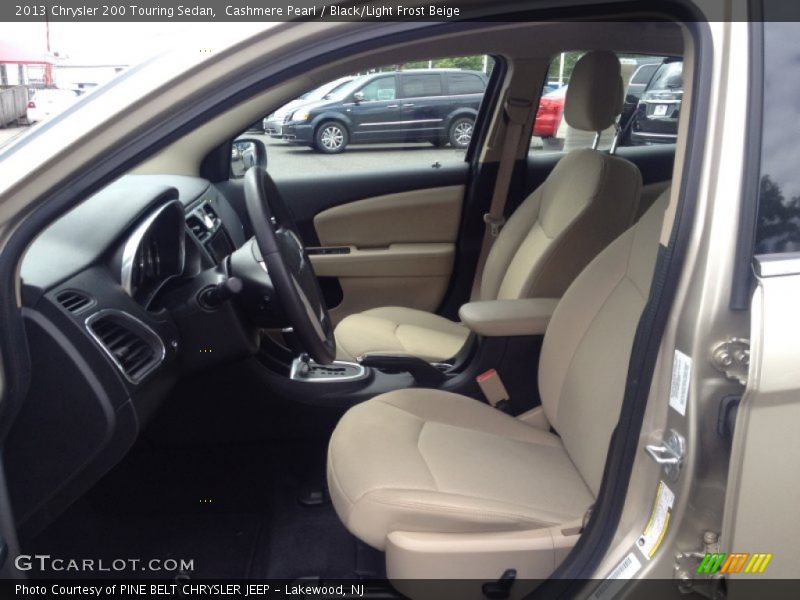 Cashmere Pearl / Black/Light Frost Beige 2013 Chrysler 200 Touring Sedan