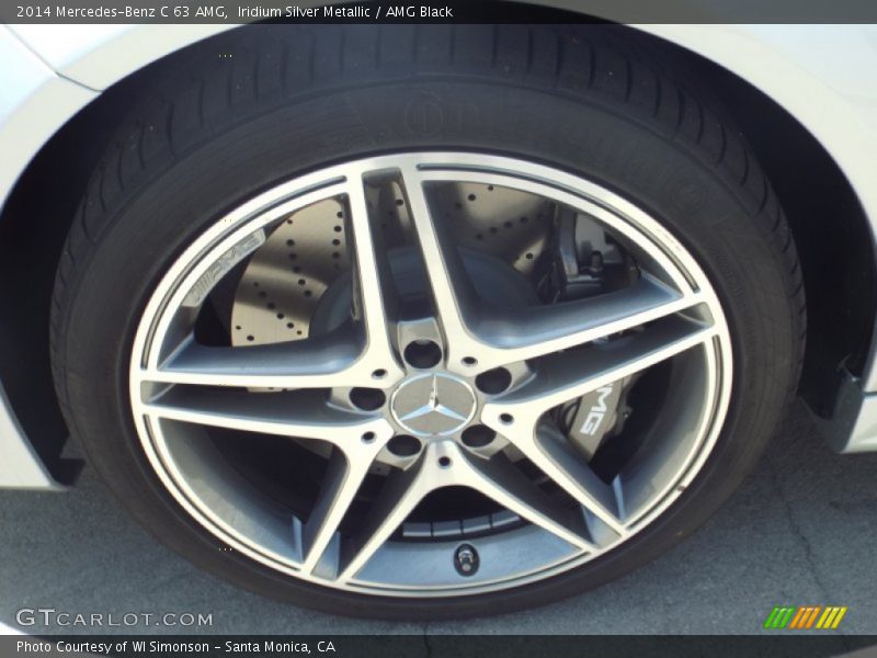 Iridium Silver Metallic / AMG Black 2014 Mercedes-Benz C 63 AMG