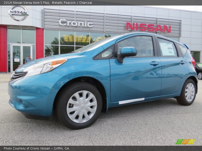 Metallic Peacock / Charcoal 2014 Nissan Versa Note S Plus